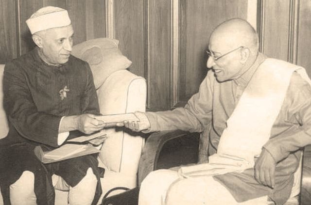 Chakravarti Rajagopalachari - The Statesman Behind Rajaji National Park 5 C. Rajagopalachari with Jawaharlal Nehru